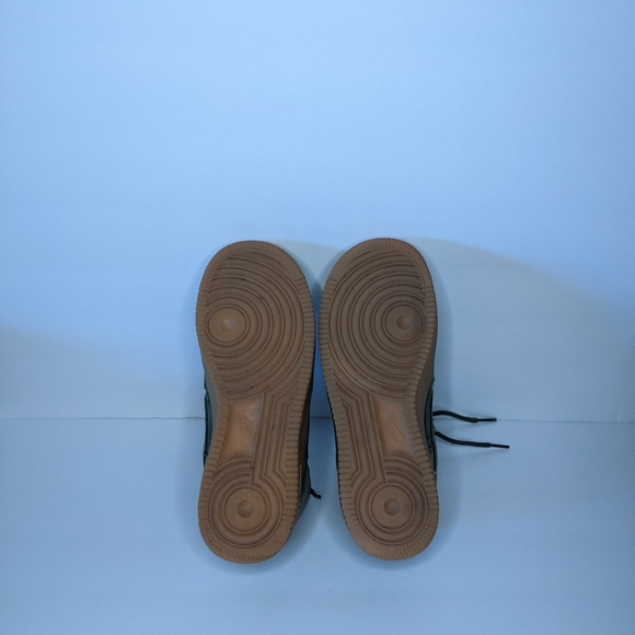 Nike Air Force 1 High Tops Olive AF1 Gum Soles Shoes - Picture 7 of 7